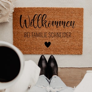 Felpudo de coco personalizado, regalo de boda, felpudo, hogar personalizado, regalo de bienvenida, regalo en movimiento