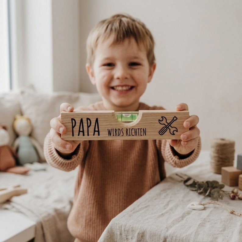 Father's Day gift, spirit level for Dad, Dad's tool, Dad will fix it, spirit level for Father, Dad gift image 2