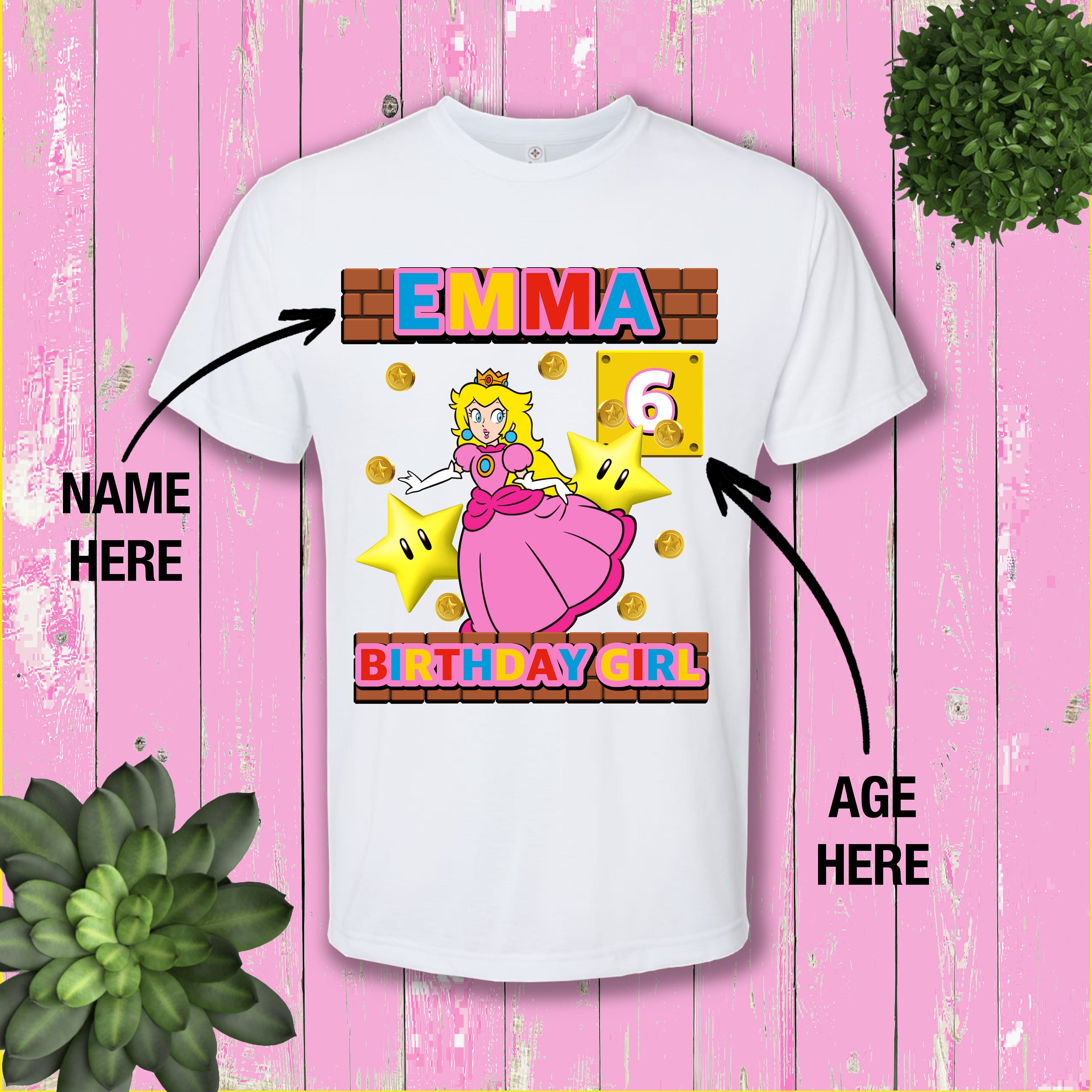 Princess Peach Pink Super Mario Girls Video Game Character - Etsy