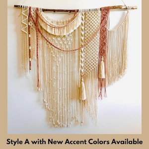 Large Macrame Wall Hanging | Unique Tassel Detail | Boho Style Home Decor|Living Room Wall Art | Housewarming Gifts