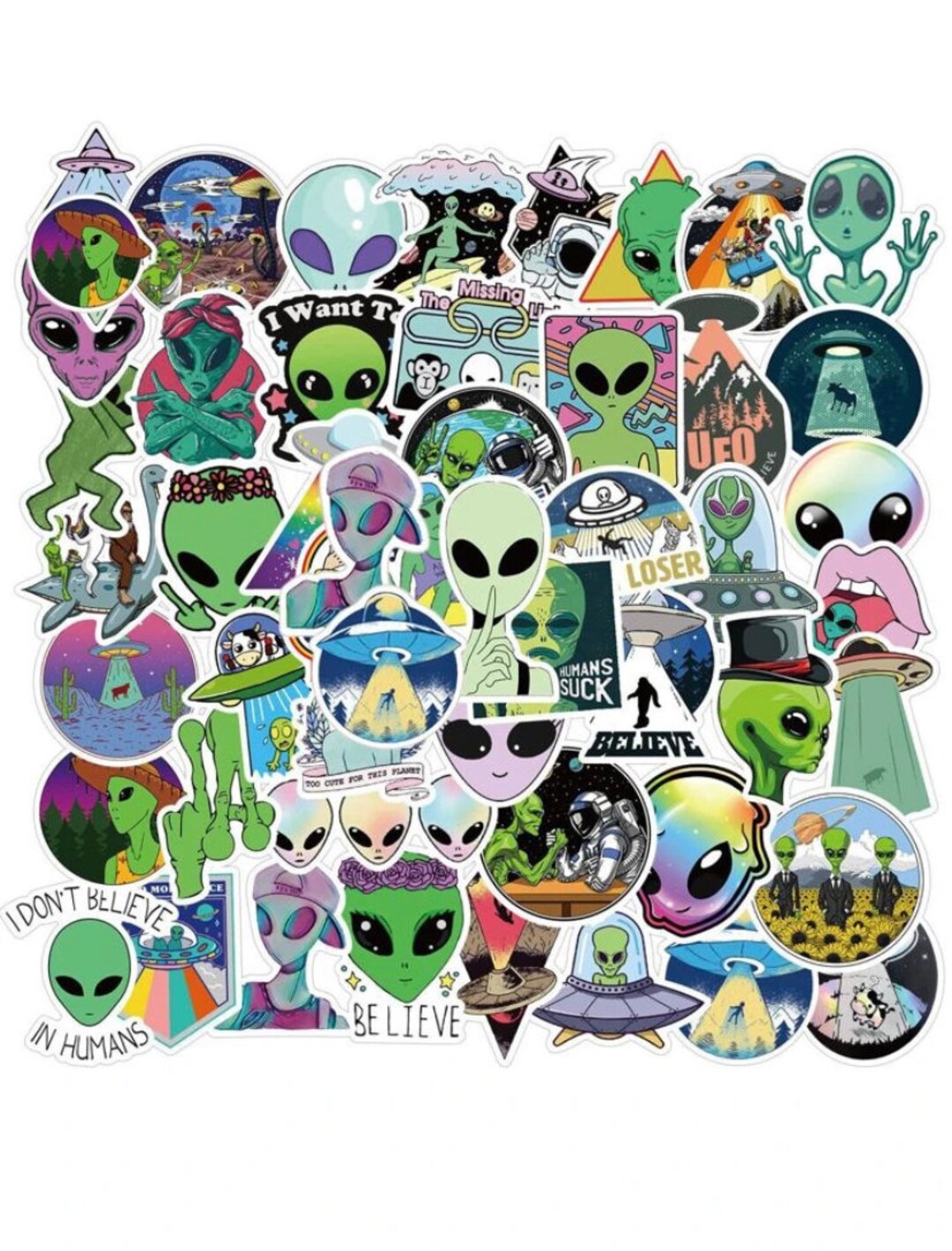 Alien Sticker - Random - Etsy