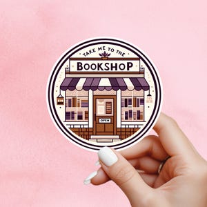 Bookshop sticker, Book lover sticker, holographic, book sticker, kindle sticker, bookish sticker, book stickers, stickers for kindle