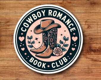 Cowboy romance sticker, romance sticker, sticker, book sticker, kindle sticker, bookish sticker, stickers for kindle,