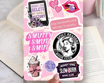 Smut kindle insert, kindle insert, smut, smut reader, Kindle Insert For Clear Case, dark romance kindle insert, kindle Paperwhite,