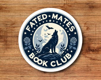 Fated mates sticker,  romance sticker, book sticker, kindle sticker, bookish sticker, book stickers, stickers for kindle, book merch,