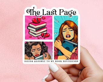 Reading sticker, The last page sticker, book sticker, kindle sticker, bookish sticker, book stickers, stickers for kindle, bookish sticker