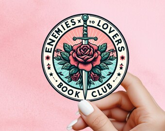 Enemies to lovers sticker, Romantasy sticker, Bookish sticker, Smut sticker, Book tropes, Bookish sticker, Reader sticker, kindle sticker