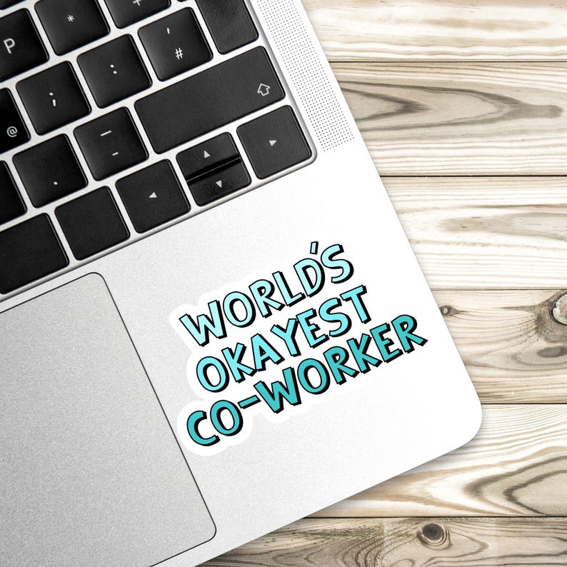 Workds Okayst Coworker Sticker, Mental Health Sticker, Anxiety Stickers ...