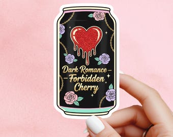 Dark romance sticker, soda sticker, book sticker, kindle sticker, bookish sticker, smut stickers, stickers for kindle, book merch,
