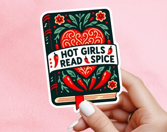 Hot girls read spice, spicy reader, smut,   trendy, smut sticker, hot girls read smut, book sticker, kindle sticker, stickers for kindle
