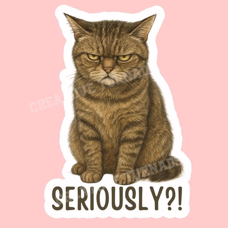 Sassy cat Sticker, cat Sticker, gothic sticker, sarcastic sticker, funny cat sticker, Kindle Sticker, black cat sticker, sticker dark humour 画像 2