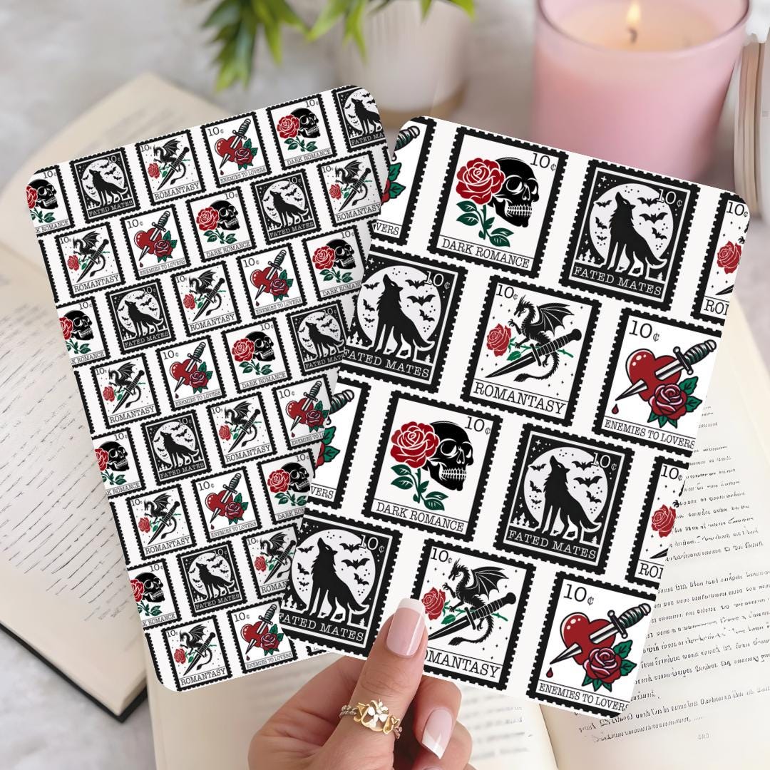 Dark Romance Kindle Insert , Kindle Clear Case Insert, Dark Academia ...