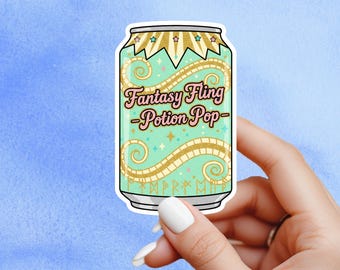 Fantasy fling soda sticker, fantasy sticker, Bookish sticker, Smut sticker, Book tropes, Bookish sticker, Reader sticker