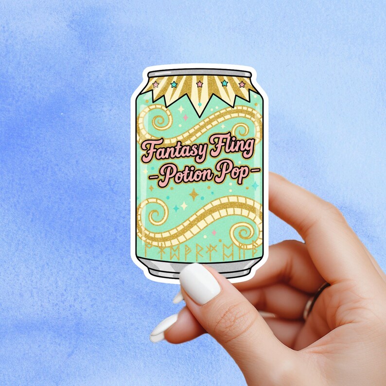 Fantasy Fling Soda Sticker, Fantasy Sticker, Bookish Sticker, Smut ...