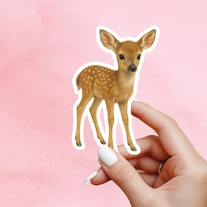 Deer Sticker, deer Art, Wildlife sticker, nature sticker, laptop sticker, phone sticker, water bottle sticker, woodland sticker, woodland