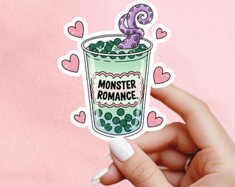 Monster romance sticker, troupe sticker, kindle sticker, book sticker, kindle sticker, bookish sticker, book stickers