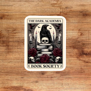 Dark academia sticker, dark academia, book sticker, kindle sticker, bookish sticker, book stickers, stickers for kindle, book, dark romance