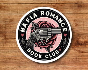 Mafia romance sticker, holographic, book sticker, kindle sticker, bookish sticker, book stickers, stickers for kindle, book merch,