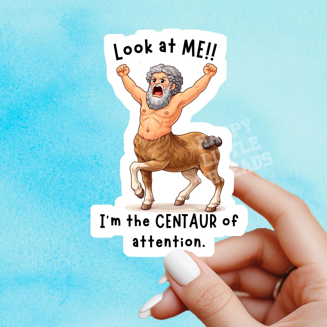 Centaur of Attention Sticker, Greek Mythology Sticker, Fantasy Sticker ...