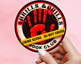 Physiological thriller sticker, thriller sticker,  true crime sticker, book sticker, kindle sticker, bookish sticker, book stickers, smut