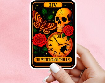 Physiological thriller sticker, thriller sticker,  true crime sticker, book sticker, kindle sticker, bookish sticker, book stickers, smut