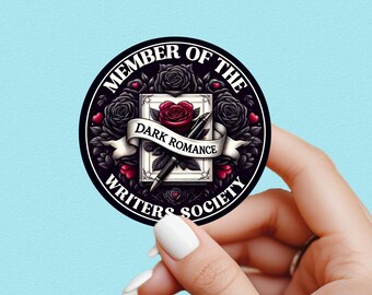 dark romance writer sticker, dark romance sticker, writer sticker, book sticker, kindle sticker, bookish sticker, book stickers, smut