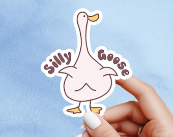Silly goose Sticker, juice sticker, Mental Health Sticker, Anxiety Stickers, Funny Gift, mental health Decal