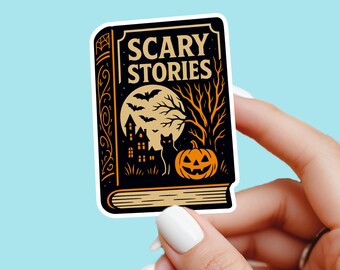 Spooky book sticker, Skeleton sticker, Halloween sticker, fall sticker, kindle sticker, gothic sticker, bookish sticker, spooky reader