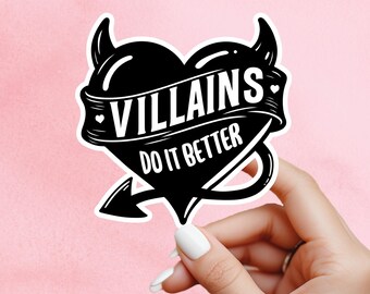 dark romance sticker, villains do it better, book club sticker, Morally grey sticker, kindle sticker, smut sticker, villain lover sticker