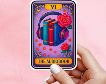 Audiobook sticker, Book lover sticker, romance, book sticker, kindle sticker, bookish sticker, stickers for kindle, book merch,