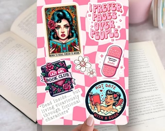 Pink Kindle Insert, kindle insert For Clear Case, bookish kindle insert, kindle skin, kindle Paperwhite, kindle basic, cute kindle accessory