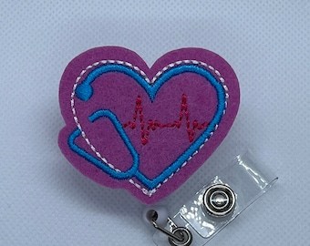 Heart badge reel
