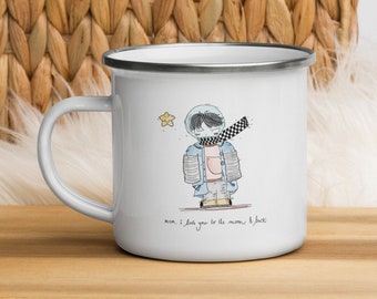 Enamel Mug - Astronaut mum love you to the moon and back