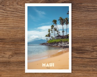 Maui Hawaii High Quality Postcard