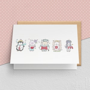 Eu amo cartão de mãe animal - cartão postal de Dia das Mães, melhor cartão de mãe