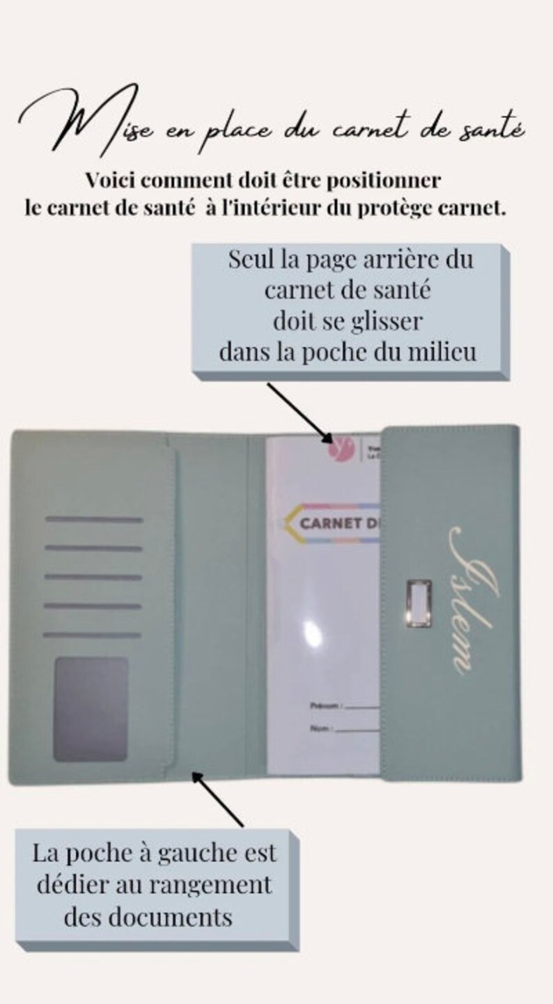 Protège carnet de santé personnalisé image 10