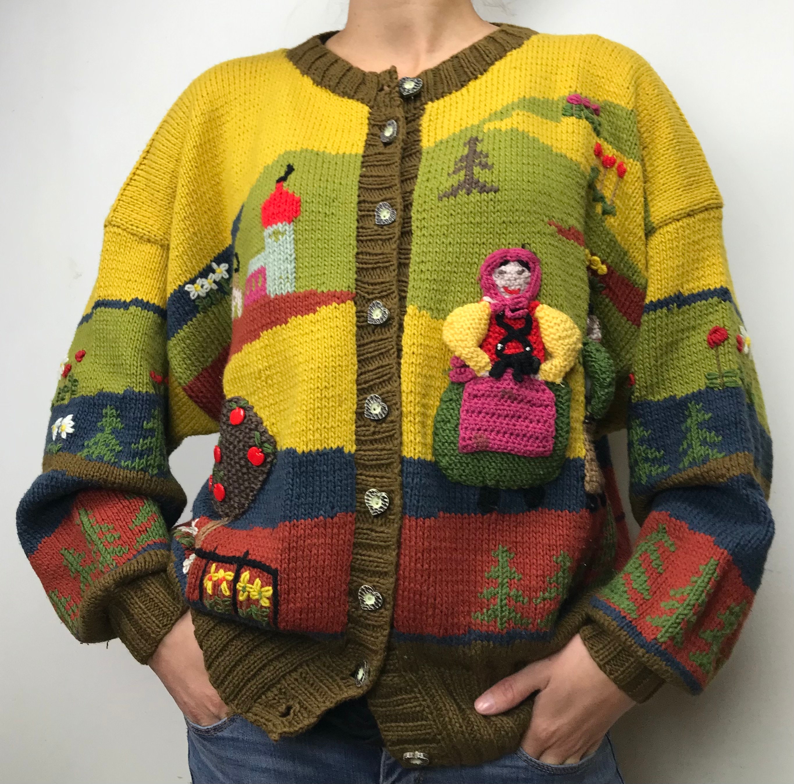 Vintage Beautiful Hand Knitted Cardigan/ Austrian Hand Knitted Etsy Australia