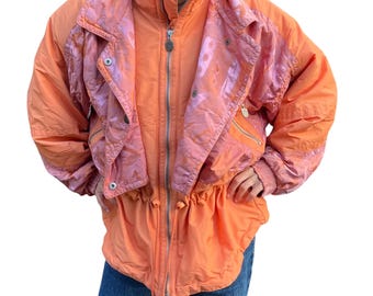 Vintage '98 Ski Jacket: Retro Zip-Up Winter Outerwear