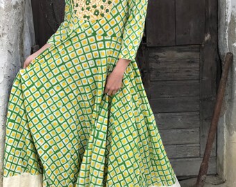 Pre loved DRESS/ hand made dress from India / summer dress / cottton boho dress