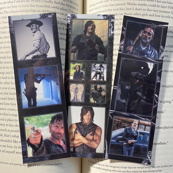 The Walking Dead Bookmark | Rick Grimes | Daryl Dixon | Negan Smith