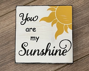 You are my Sunshine, nursery, hand painted