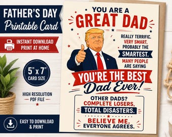 Grappige patriottische Vaderdagkaart voor papa
