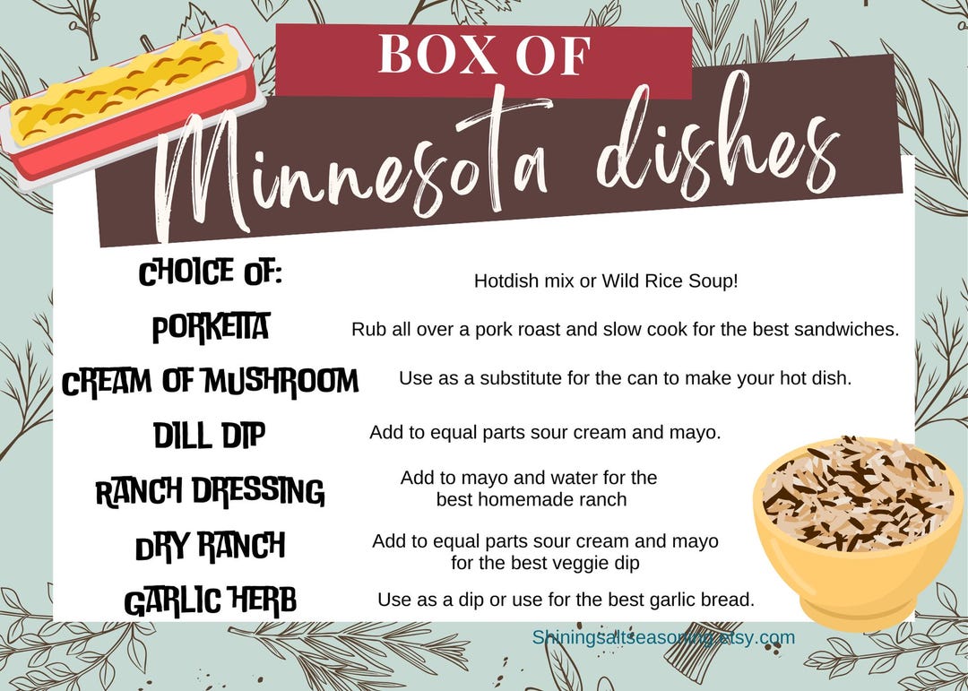 Minnesota Box Minnesota Spice Box - Etsy