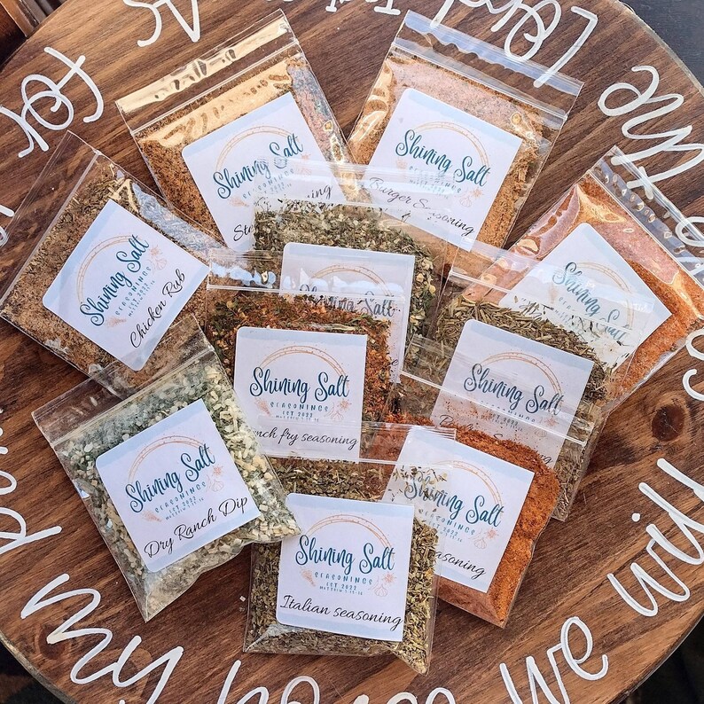 Seasoning Powder Sample Seasoning Sample Packs - Etsy