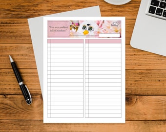 Digital Printable To Do List Organigramme exclusif de Furb World avec affirmation de vie positive. Il s'agit d'un fichier numérique à imprimer.
