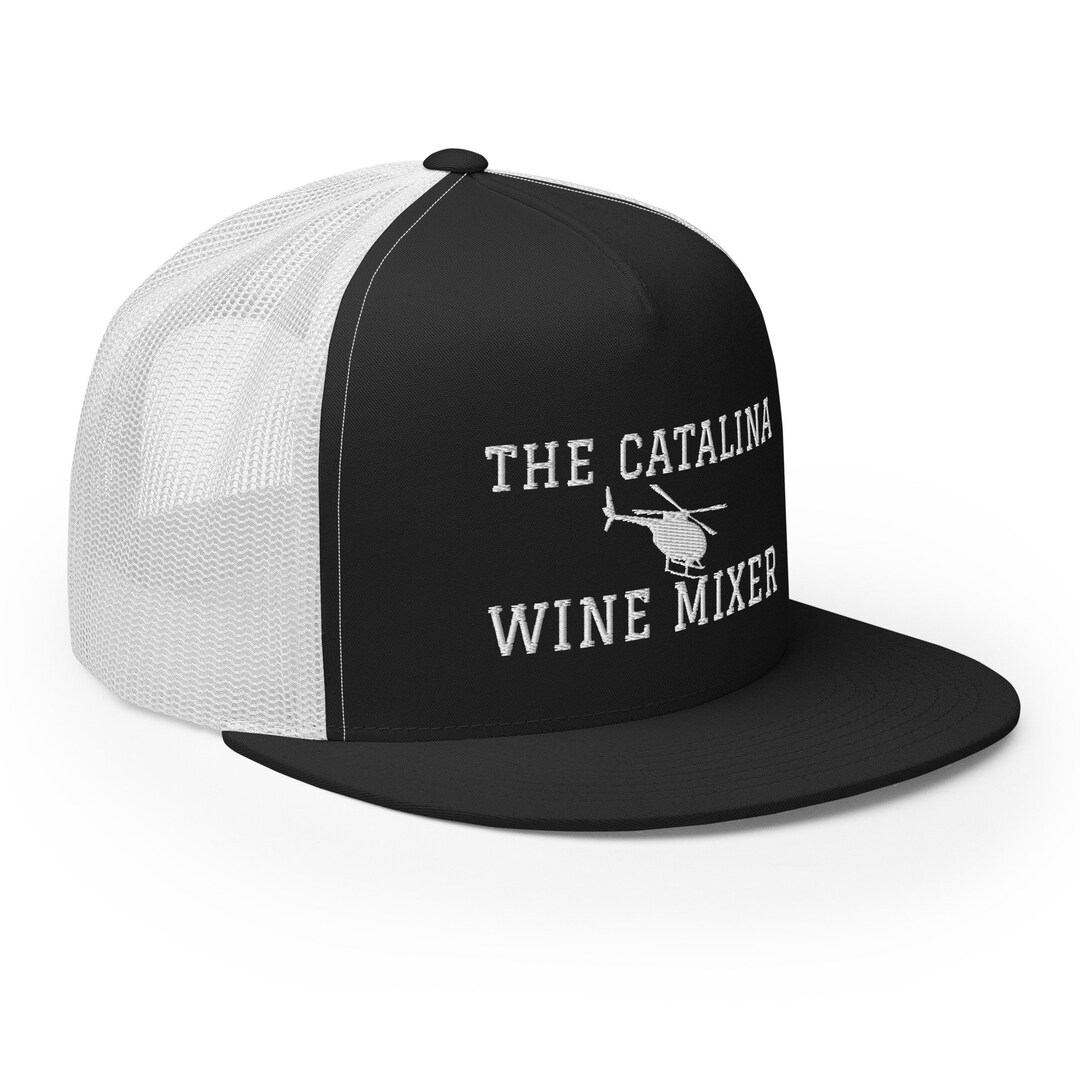 Catalina Wine Mixer Inspired Embroidered Mesh Back Trucker Etsy