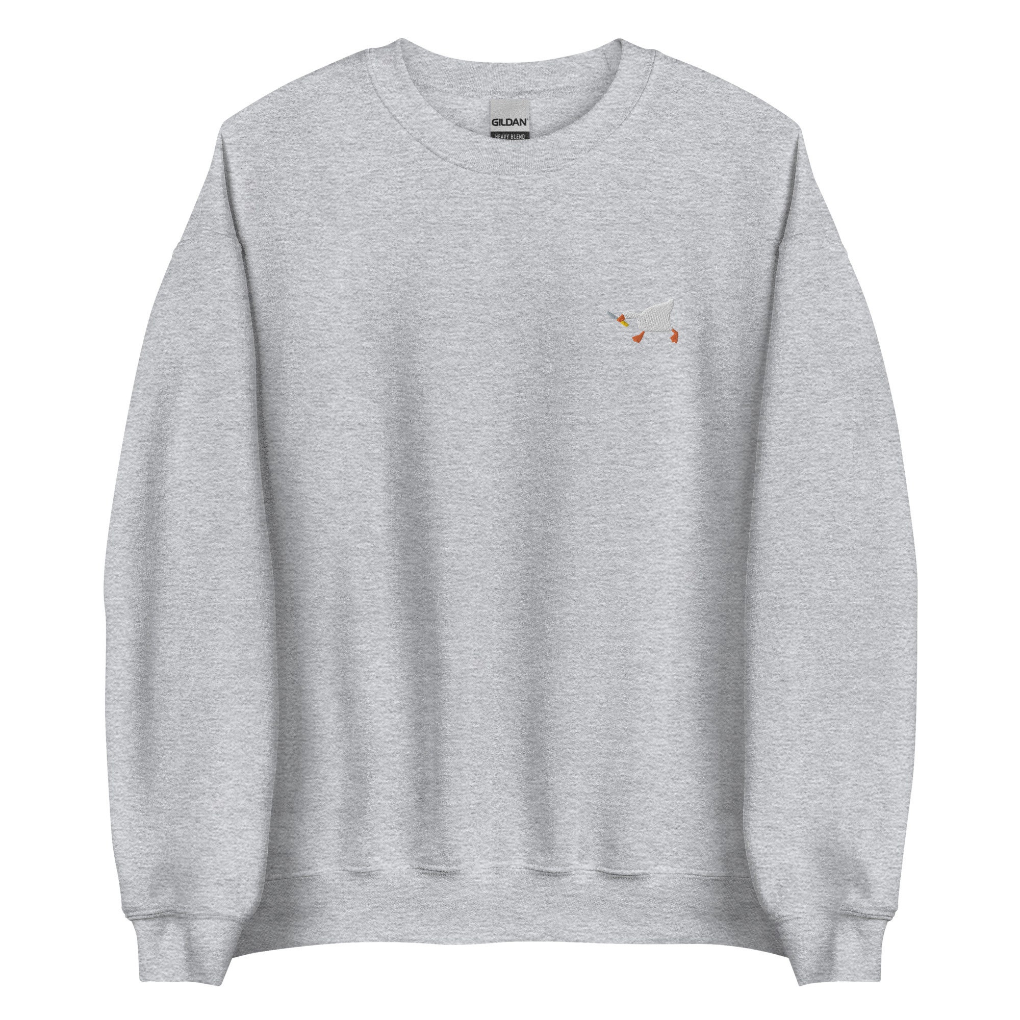 Discover Goose Embroidered Unisex Crew Neck Sweatshirt