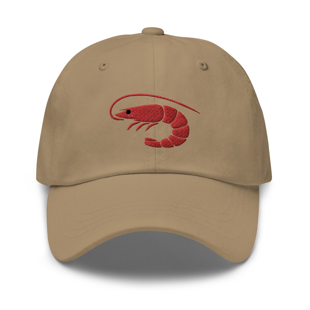 Shrimp Hat Embroidered Baseball Cap Shrimp Boil Hat Shrimp Etsy