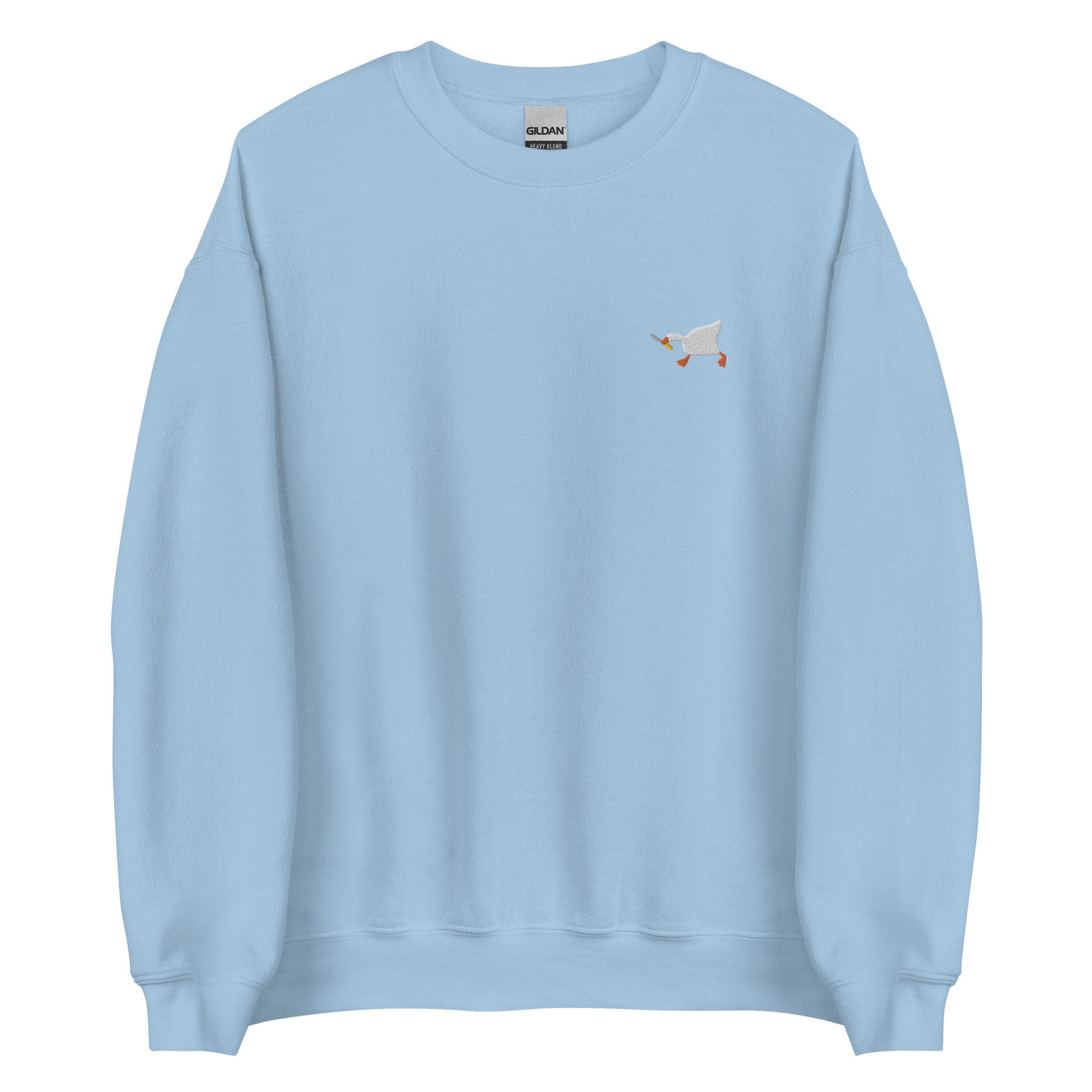 Discover Goose Embroidered Unisex Crew Neck Sweatshirt