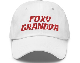 Foxy Grandpa Embroidered Adjustable Dad 